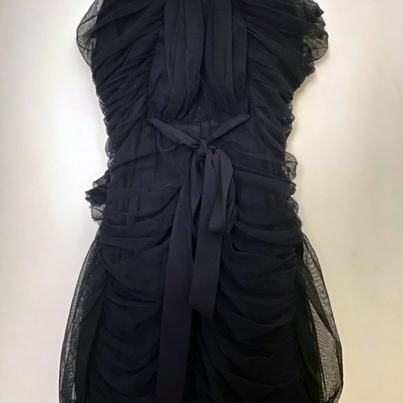 Elizabeth and James Ruched Tulle Mini Dress (M) - Picture 4 of 7